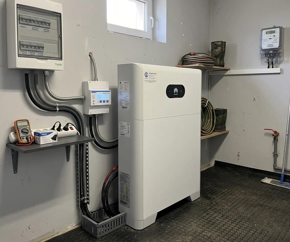 Montaż magazynu energii Huawei 5 kWh - Wrocław