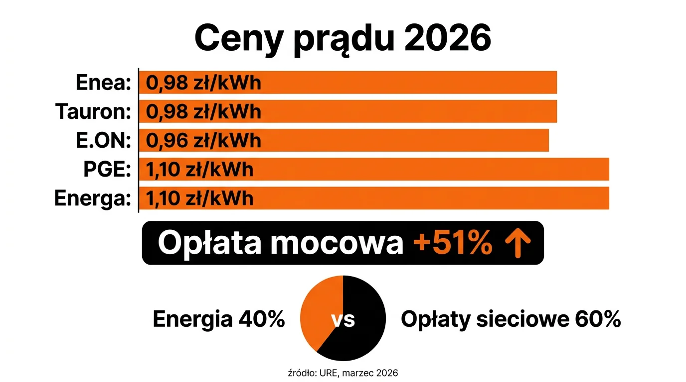 Ceny prądu 2026 - ile zapłacisz za kWh i jak obniżyć rachunki